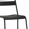 Homeroots Gray Faux Leather & Metal Dining Chair 20 x 24 x 34 in. 372193